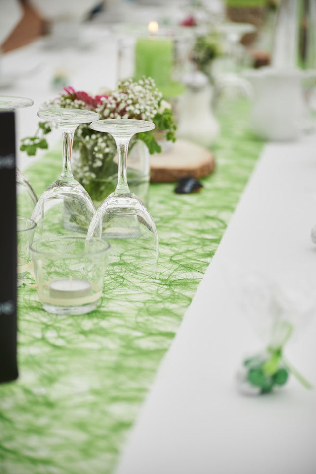 Green Block Print Tablecloths: How to Create a Natural and Seasonal Table Setting