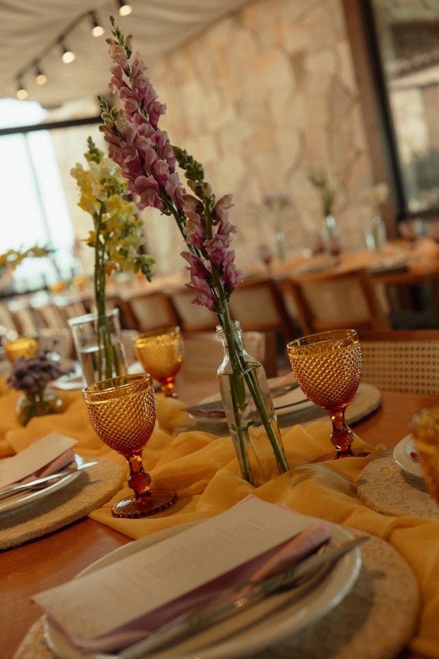 Yellow Block Print Tablecloths: How to Add Warmth to Casual Dining Spaces