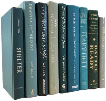 Real Books by Color® (Set of 3, Green) Decorative Bookshelf Home Decor Shelf Styling Photo Prop