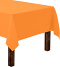 Gee Di Moda Rectangle Tablecloth - 60 x 84 Inch Orange Table Cloth for 5 Foot Rectangle Tables - Heavy Duty Washable Fabric - for Holiday Party, Dinner, Weddings, Baby Shower & Events