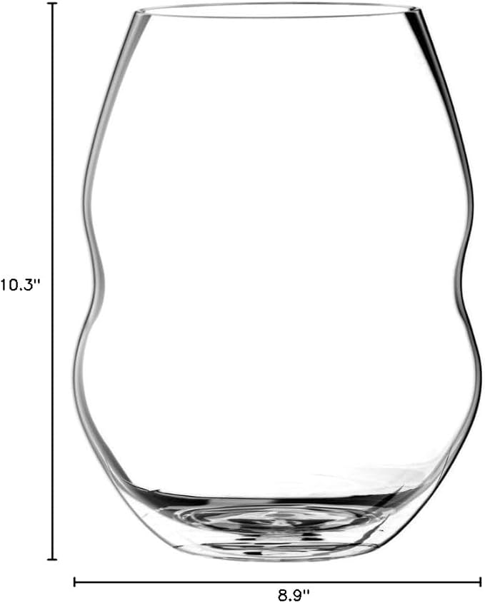 Riedel Swirl Stemless Red Wine Glass, Set of 6