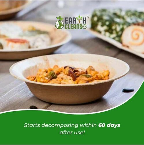 3" Round Palm Leaf Bowl Pack of 250 | 100% Natural, Compostable & Biodegradable Disposable Bowl | Eco-Friendly, Sturdy, Plastic-Free Tableware for Parties, Catering & Takeaway