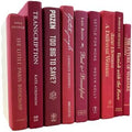 Real Books by Color® (Set of 5, Red) Decorative Bookshelf Home Decor Shelf Styling Photo Prop