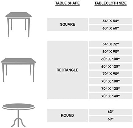 Maison d' Hermine Table Cloth Square Table 100% Cotton 54 x 54 Inches Fall Tablecloth Reusable Everyday Use for Thanksgiving Christmas Decorations Dining Farmhouse Party (Rural Christmas)