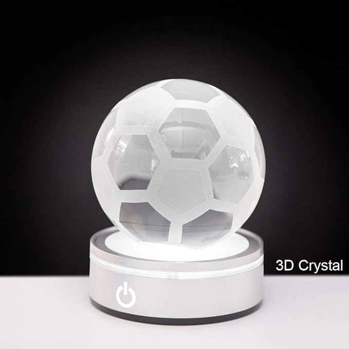 IFOLAINA LED Light Base Lighted Display Stand for Crystal Ball Glass Art Tumbler RGB Multicolor Lighting Round Pedestal USB Battery Operated - Sphere Stand