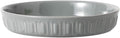 Fun Elements Shallow Dog Bowls, 10.5" Ceramic Large Food Plate for Small, Medium and Large Breeds, Non-Slip, Flat and Wide, Dishwasher Safe, Suitable for Dogs and Cats (Grey)
