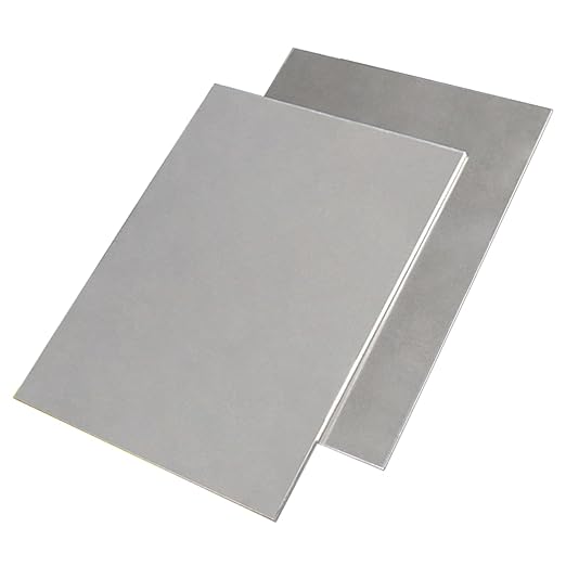 TEN-HIGH 2 Pack 20 Gauge Mild Steel Sheet Metal Plate 20 x 20 Inch Cold Rolled Steel Plate for Professional Industrial Use and DIY Projects - Smooth Surface, Easy to Form and Weld
