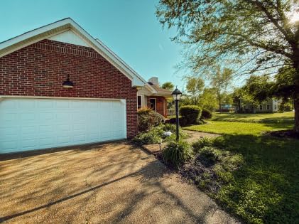 Steel Lighting Co. Hollywood Bowl Light | Outdoor Wall Mounted | 15 inch Bowl Dome | Upward Sloping Gooseneck | Barn Light Made in America | Gray Blue Exterior/Brass Interior