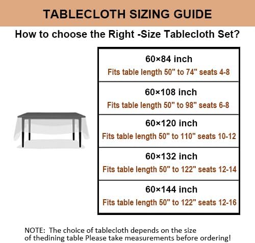 Talasily Linen Tablecloth 100% Pure Linen Table Cloth 60x120 Inches Rectangle Tablecloths Washable Cloths for Kitchen, Dining, Buffet Parties, Holidays, Picnic, Weddings and Restaurants-Natural Linen