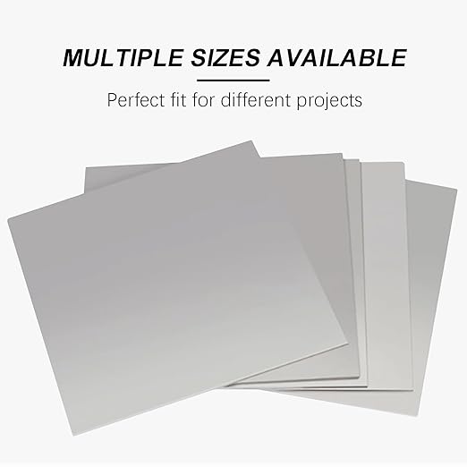 TEN-HIGH 2 Pack 24 Gauge Mild Steel Sheet Metal Plate 8 x 12 Inch Cold Rolled Steel Plate for Professional Industrial Use and DIY Projects - Smooth Surface, Easy to Form and Weld