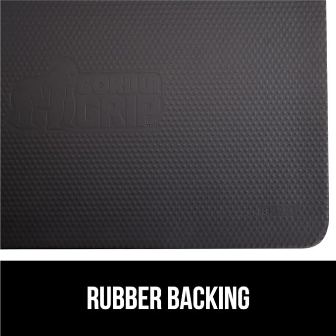 GORILLA GRIP Comfortable Cushioned Kitchen Mats for Floor, 39x20, Waterproof and Stain Resistant Soft Top, 3/4 Inch Thick Ergonomic Standing Desk Anti Fatigue Mat, Foam Supports Ankles and Feet, Navy