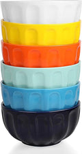 amhomel 6-Piece 24 Ounce Ceramic Soup/Cereal/Rice/Dessert Bowls, Lead-Free, Dishwasher & Microwave Safe