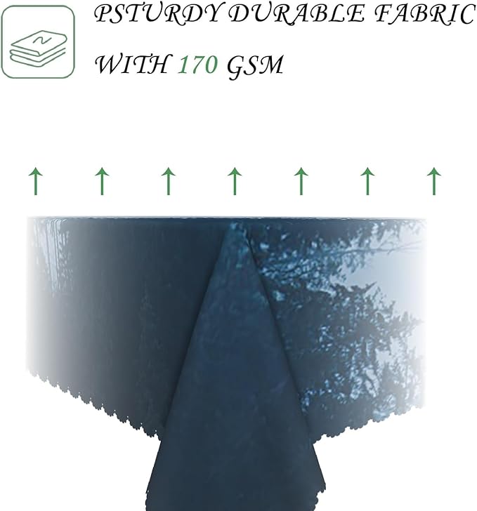 70x140 Inch Nature Rectangular Tablecloth Tall Tree Forest Table Cloth Waterproof Durable Table Cover for Holiday Picnic Outdoor BBQ Decor