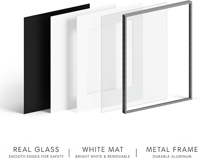 HAUS AND HUES 1.1x1.6 Gray 16x20 Glass 1