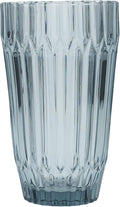 Fortessa Archie Glass Drinkware, Iced Beverage Glass (Set of 6), 15 Ounce, Dusk Gray