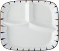 Ceramic Divided Porcelain Dinner Plate - 10 Inch, Breakfast, Lunch, Bowl, Portion Control, Salad - Kitchen Tableware