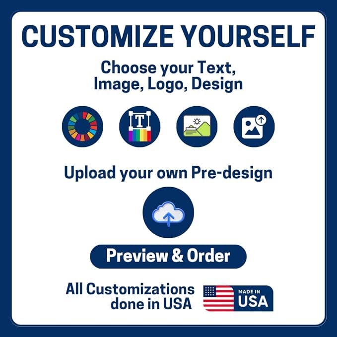 Pack of 2 Custom Car Magnets by DC– Personalized Magnetic Car Signs | Car Door Magnets for Lawn & Garden, Car Magnet Sheets & Customizable Truck Magnet | Multiple Sizes | Made in USA