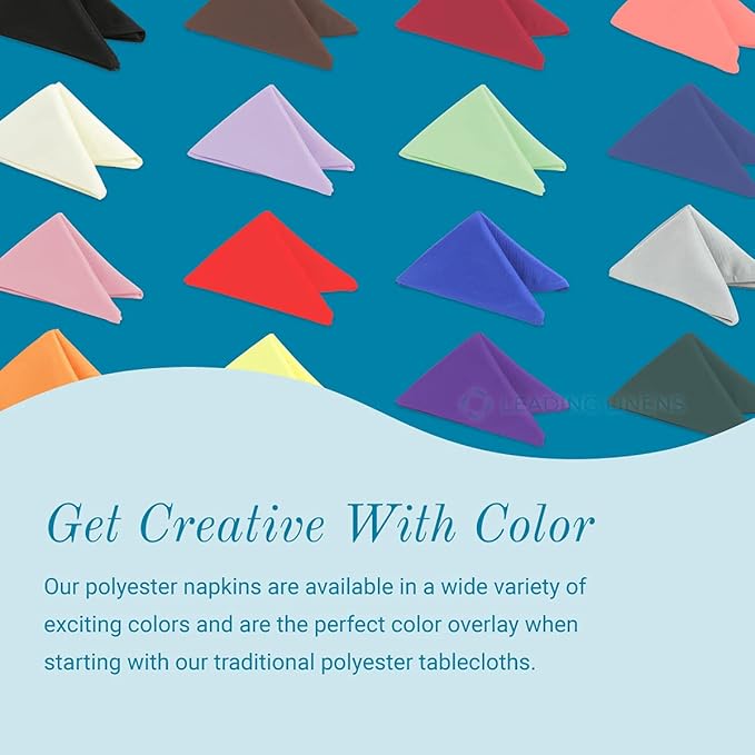Polyester Cloth Napkins - Washable Soft Table Linens - Durable & Elegant for Dining, Restaurants, Weddings, Events, Rentals, Banquets, & Parties - Premium Quality Set of 250, Yellow, 20"x20"