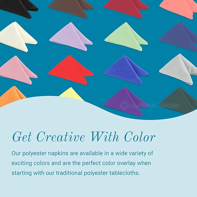 Polyester Cloth Napkins - Washable Soft Table Linens - Durable & Elegant for Dining, Restaurants, Weddings, Events, Rentals, Banquets, & Parties - Premium Quality Set of 250, Gold, 17"x17"