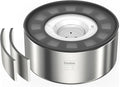 2L No Spill Water Bowl for Dogs, Double-Wall Stainless Steel with Splash-Proof Paws Lid and Floating Disk, Non-Slip Base, Easy to Clean Slow Water Feeder for Small Medium Dogs