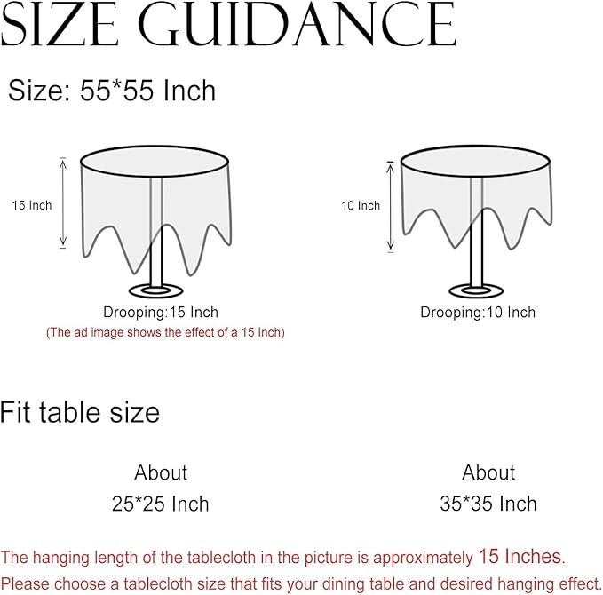 ISAENNE Designer French Pale Yellow Small Round Tablecloth,Linen Floral Table Cloth,Wrinkle Resistant Decor Tablecloths for Dining Thanksgiving Banquet Kitchen Party,Diameter 55"-Estevan A
