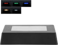 Watris Veiyi 7 Color LED Display Base, Color Changing Light Stand for Crystal Display Jewelry Glass Art, 3D Crystal Light Base, Rectangle Display Stand with USB Cable