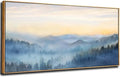 YJYart Tree Wall Art for Living Room Forest Nature Painting 20"x40"Framed Artwork Landscape Canvas Print for Bedroom Office Home Decor