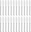 24 Pieces Knives Set - 9 Inches Dinner Knives, Butter Knife, Food Grade Stainless Steel Table Knife Set, Dishwasher Safe & Mirror Polished, Knife Silverware for Home/Restaurant/Kitchen