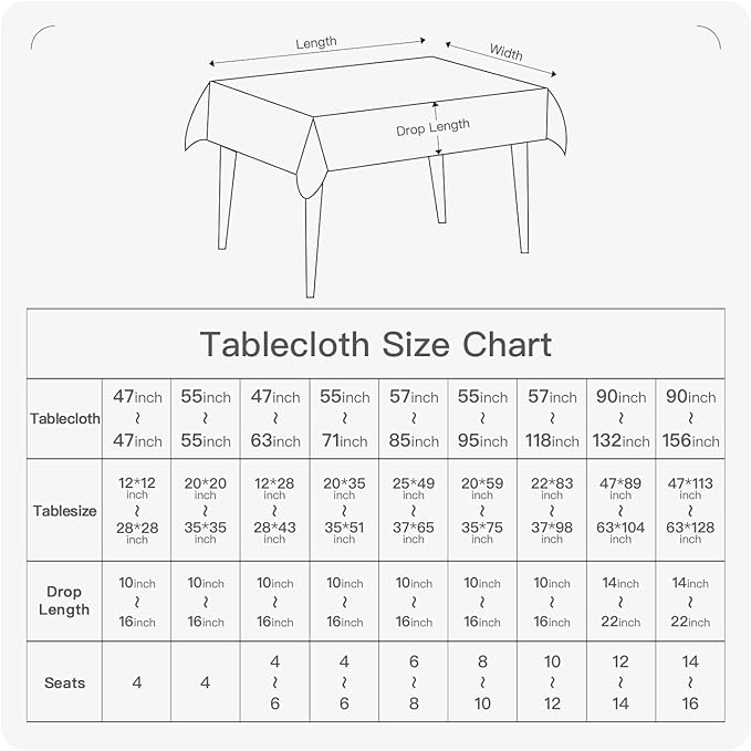 BALCONY & FALCON Rectangle Tablecloth Washable Wrinkle Resistant and Water Proof Table Cloth Decorative Linen Fabric Tablecloths for Dining Parties Kitchen Wedding and Outdoor Use (Golden, 57x118)