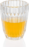 Hand Blown Juice Glasses 7.9 oz set of 6 Vintage Pattern Water Glasses Set Drinking Tumblers for All Occasions