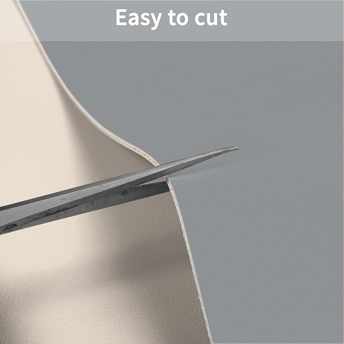 Leather Table Cover,1.8mm Thick,42x96 Inch Table Protector,Table Protector for Dining Room Table,Dining Table Cover,Table Cover Protector.(Beige+Light Gray,42x96)