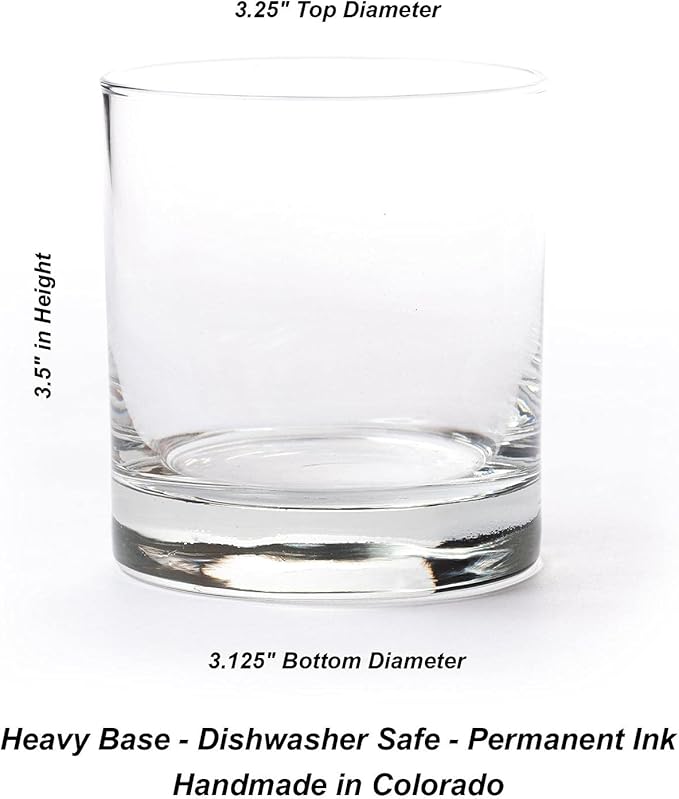 Black Lantern Whiskey Glasses - National Park Topographic Map Old Fashioned Glasses - 11oz. Rock Glass Set of 2 - Cocktail & Everyday Use Drinking Glasses - Dishwasher Safe (Yellowstone)