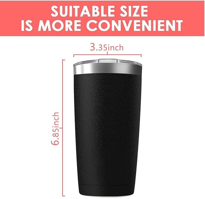 16 Pack 20oz Tumbler Vacuum Insulated Travel Mug with Lids, Stainless Steel Double Wall Bulk Cup for Home, Office, Outdoor Suitable for Vehicle Cup Holders （Assorted Colors