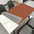 Leather Table Cover,1.8mm Thick,42x96 Inch Table Protector,Table Protector for Dining Room Table,Dining Table Cover,Table Cover Protector.(Brown+Gray,42x96)