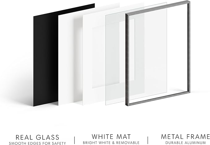 HAUS AND HUES 1.1x1.6 Gray 6x8 Glass 1