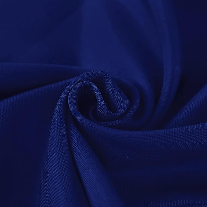 Fokitut 2 Pack Waterproof Rectangle Tablecloth, 60x84 Inch, Stain Resistant and Wrinkle Polyester Table Cloth, Fabric Table Cover for Kitchen Dining, Wedding, Party, Holiday Dinner-Royal Blue