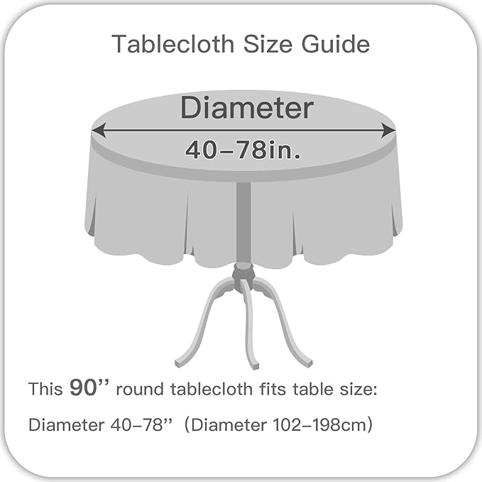 maxmill Round Jacquard Tablecloth Swirl Design Spillproof Wrinkle Free Heavy Weight Soft Table Cloth for Circular Table Cover of Buffet Banquet Parties Holiday Dinner Round 90 Inch Turquoise