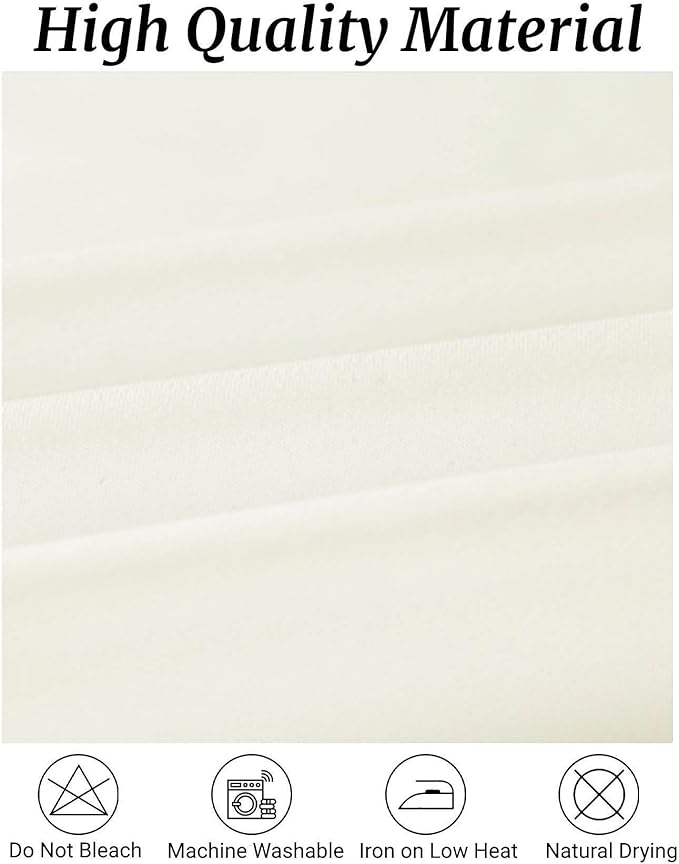Fokitut 6 Pack Rectangle Tablecloth, 60x102 Inch, Stain Resistant and Wrinkle Polyester Table Cloth, Fabric Table Cover for Kitchen Dining, Wedding, Party, Holiday Dinner-Ivory