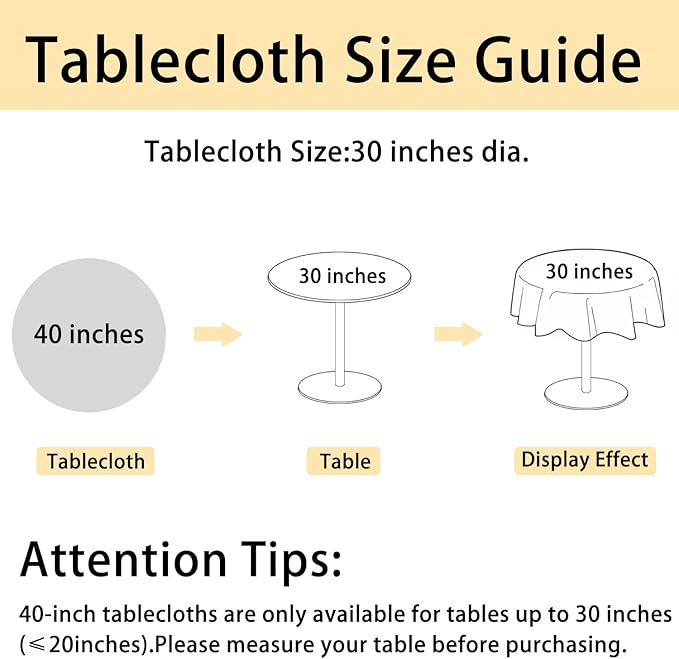 JIUZHEN Round Textured Table Cloth Linen Wrinkle Free Stain Resistant Farmhouse Decorative Circular Tablecloth for Kitchen, Dining, Party, Wedding, Outdoor Use (40 Inch Round,Champagne)