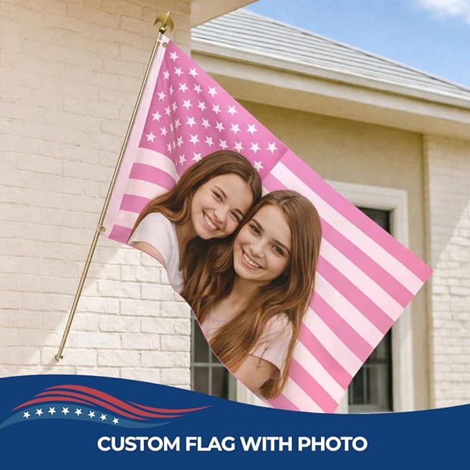 Custom Flag (1x1.5FT to 5x8FT) by DreamController for Business | Custom Outdoor Flags with Grommets for Advertising, Events | HD Printed Personalized Sign Flag | Express Dispatch & Shipping | Made in USA