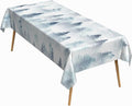 60x102 Inch Nordic Winter Nature Rectangle Tablecloth Misty Foggy Pine Trees Forest Table Cloth Waterproof Stain Resistant Table Cover for Kitchen Dining Picnic Home Holiday Christmas Party
