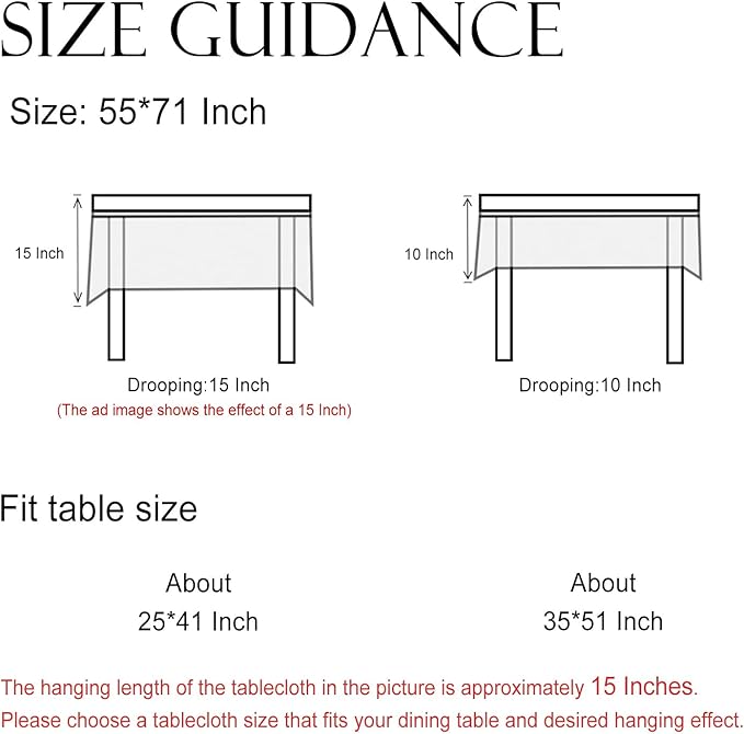 ISAENNE Designer Grayish Green Linen Small Tablecloth Rectangular,Floral Stain Resistant Table Cloth,Fall Vintage Decor Tablecloths for Dining Thanksgiving Kitchen Party,55"*71"-Andrew A