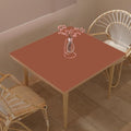 Leather Table Cover,1.8mm Thick,40x40 Inch Table Protector,Table Protector for Dining Room Table,Dining Table Cover,Table Cover Protector.(Brown+Gray,40x40)