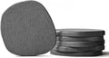 Diatomaceous Earth Coasters Set of 6 for Drinks, Moisture Water Absorbent Stone Coasters for Table Desk at Work, Water Absorbing Instant Drying Diatomite, Modern Deep Grey