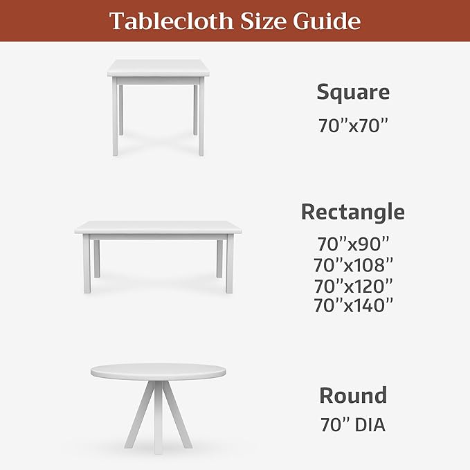 Maison d' Hermine Premium Table Cloth Rectangle Table 100% Combed Cotton 108 x 70 Inches Tablecloth Reusable Decorative for Dining Room, Farmhouse, Home, Party, Festive & Wedding - Pastries