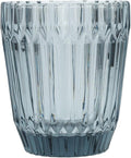Fortessa Archie Glass Drinkware, Double Old Fashioned (Set of 6), 12.5 Ounce, Dusk Gray