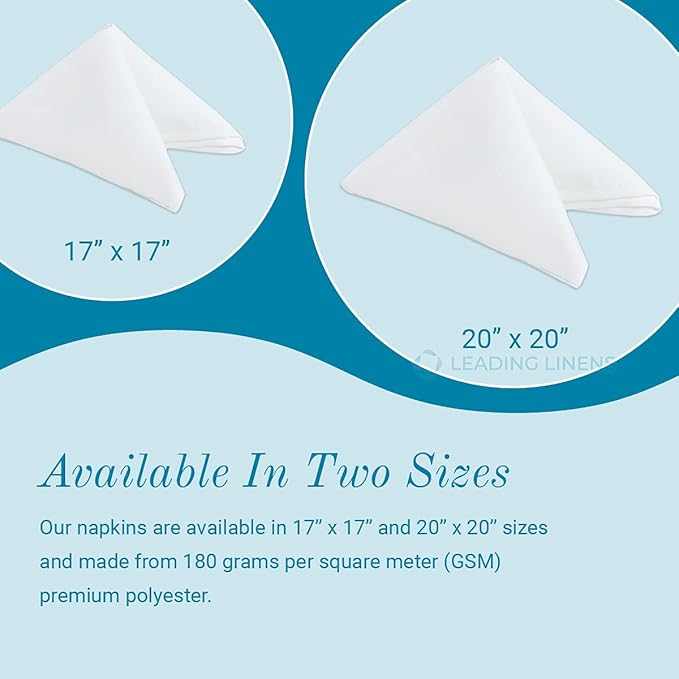 Polyester Cloth Napkins - Washable Soft Table Linens - Durable & Elegant for Dining, Restaurants, Weddings, Events, Rentals, Banquets, & Parties - Premium Quality Set of 250, Yellow, 17"x17"