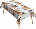 52x70 Inch Nature Rectangle Tablecloth Watercolor Autumn Forest Misty Pine Tree Sunrise Table Cloth Waterproof Reusable Table Cover for Dining Home Kitchen Thanksgiving Picnic BBQ