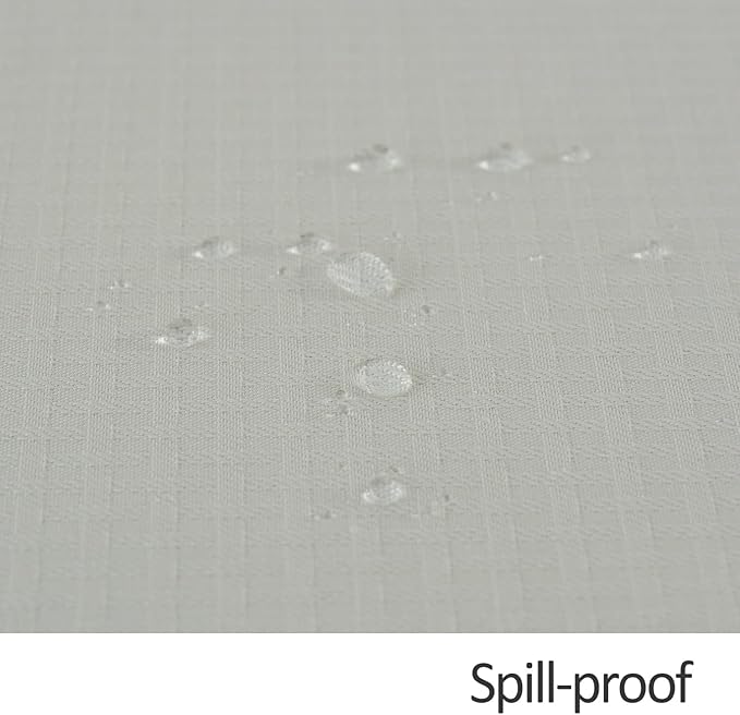 maxmill Rectangle Tablecloth Weaved Pattern Waterproof Spillproof Wrinkle Free Table Cloth, Kitchen Dining Tabletop Decoration, Fabric Table Cover for Holiday Parties, 52 x 70 Inch, Ivory