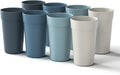 Homestockplus 20 Oz Tumbler Cups,Unbreakable Drinking Cups Microwave and Dishwasher Safe BPA Free E-Co Friendly Reusable Cup For Smoothies,Water,Wine,Alcohol Etc. Drinks【Set of 8】